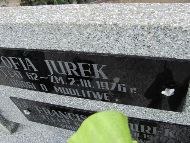 Zofia Jurek Psary - Grobonet - Wyszukiwarka osób pochowanych