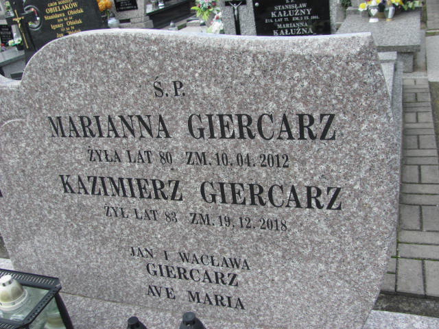Kazimierz Giercarz Psary - Grobonet - Wyszukiwarka osób pochowanych